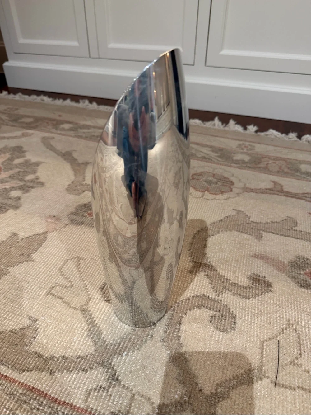 Nambe Sleek Silver Modern Stainless Vase